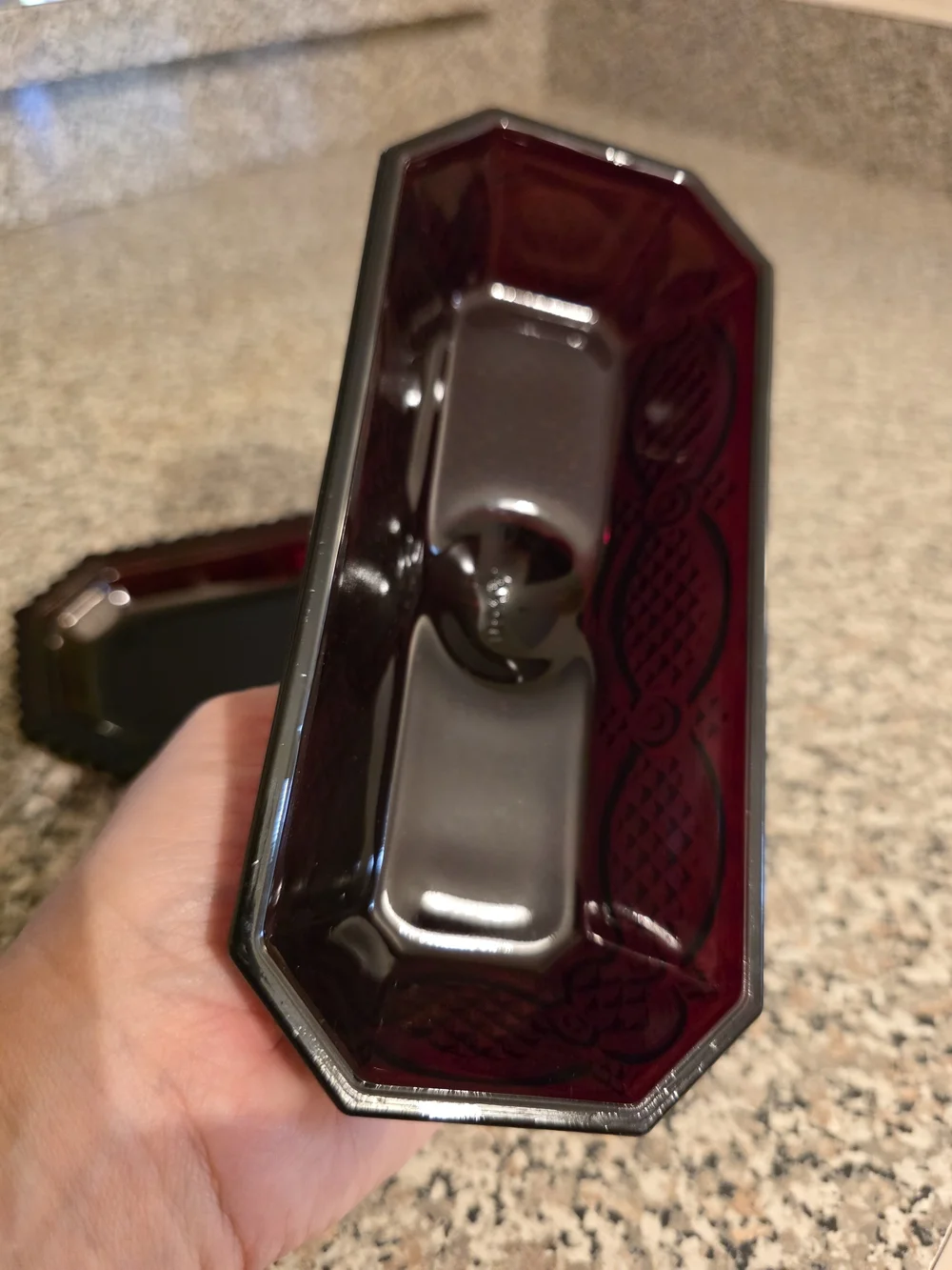 Antique Avon 1876 Cape Cod Collection Ruby Red Covered Butter Dish Nice!!